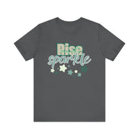 Rise and Sparkle T-shirt - FitLife - WellnessOasis