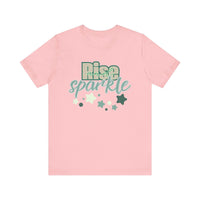 Rise and Sparkle T-shirt - FitLife - WellnessOasis