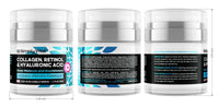SimplyVital Collagen, Retinol & Hyaluronic Acid Cream - Anti - Aging Face Moisturizer for Face, Firming Skin Care Neck & Décolleté - Made in USA, Daily Moisturizer Face Cream Day & Night - 1.7 fl.oz. - FitLife - WellnessOasis