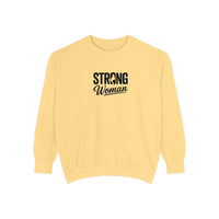 Strong Woman Sweatshirt - FitLife - WellnessOasis