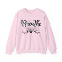 Sweatshirt Breathe in Wellness exhale stress - FitLife - WellnessOasis