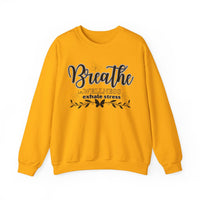 Sweatshirt Breathe in Wellness exhale stress - FitLife - WellnessOasis