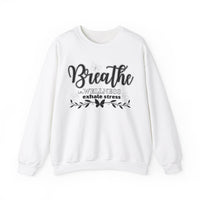 Sweatshirt Breathe in Wellness exhale stress - FitLife - WellnessOasis