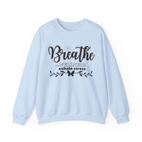 Sweatshirt Breathe in Wellness exhale stress - FitLife - WellnessOasis
