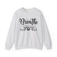 Sweatshirt Breathe in Wellness exhale stress - FitLife - WellnessOasis