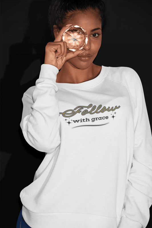 Sweatshirt - Follow with Grace - FitLife - WellnessOasis