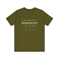 T-Shirt Nourish Your Body and Soul with Positivity - FitLife - WellnessOasis