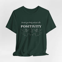T-Shirt Nourish Your Body and Soul with Positivity - FitLife - WellnessOasis