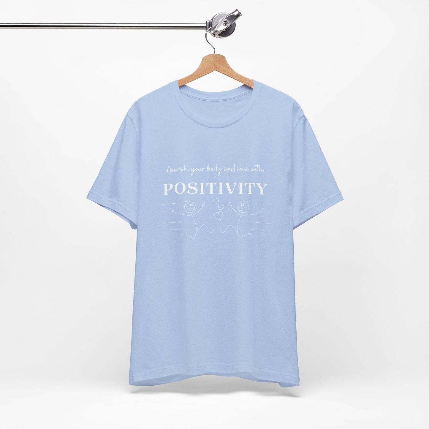 T-Shirt Nourish Your Body and Soul with Positivity - FitLife - WellnessOasis