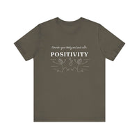 T-Shirt Nourish Your Body and Soul with Positivity - FitLife - WellnessOasis