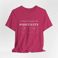 T-Shirt Nourish Your Body and Soul with Positivity - FitLife - WellnessOasis