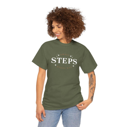 T-Shirt SMALL STEPS EVERY DAY - FitLife - WellnessOasis