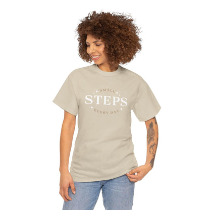 T-Shirt SMALL STEPS EVERY DAY - FitLife - WellnessOasis