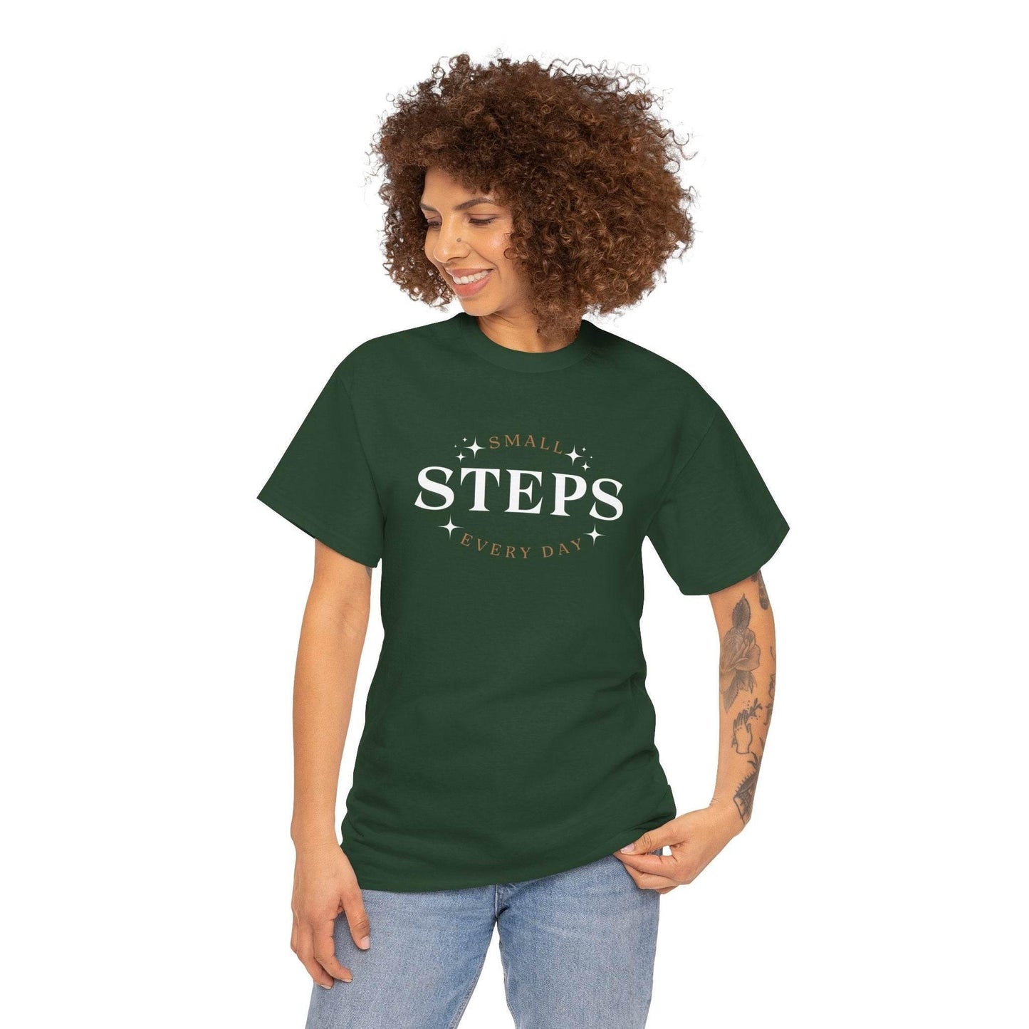 T-Shirt SMALL STEPS EVERY DAY - FitLife - WellnessOasis