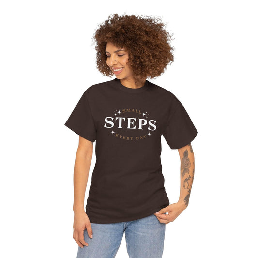 T-Shirt SMALL STEPS EVERY DAY - FitLife - WellnessOasis