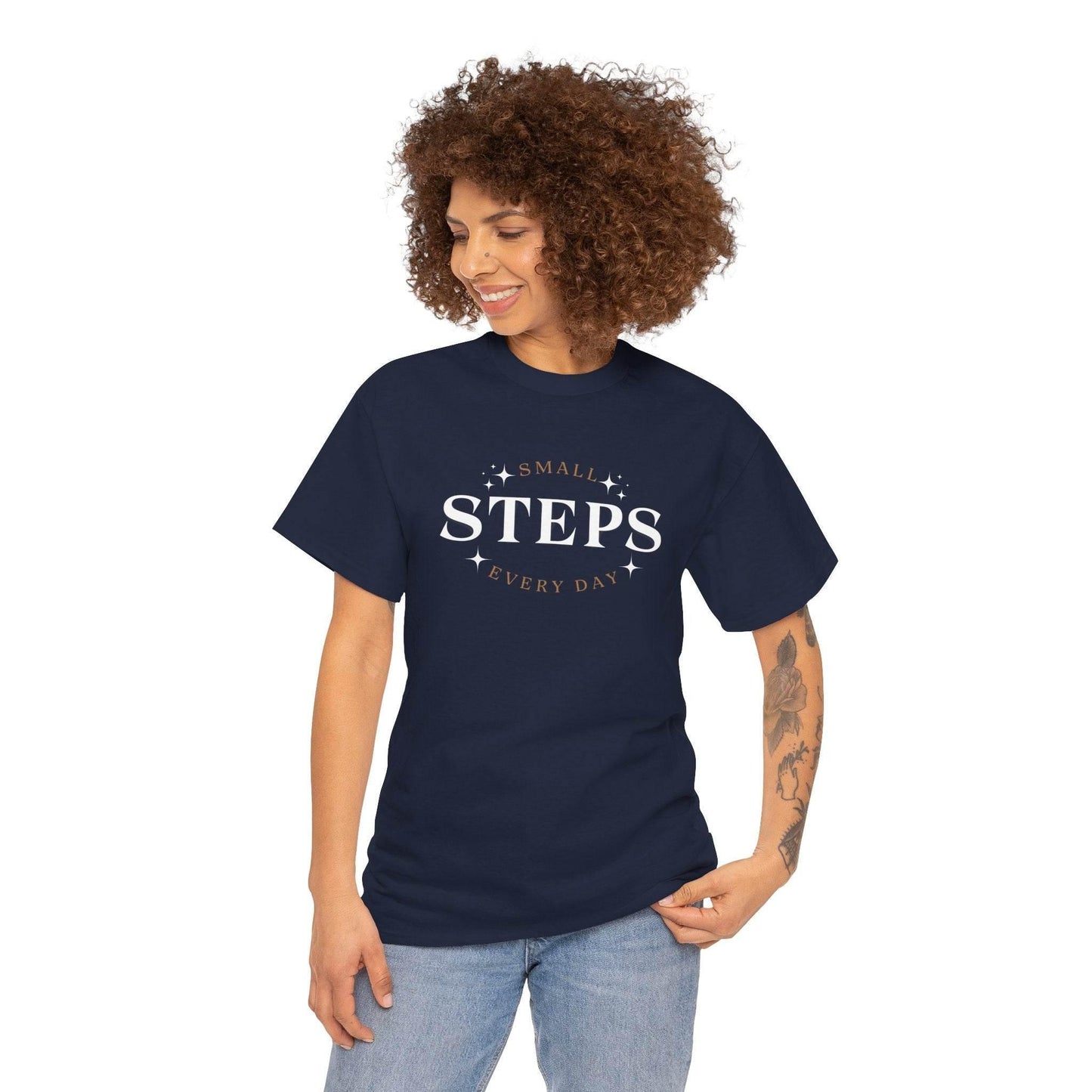 T-Shirt SMALL STEPS EVERY DAY - FitLife - WellnessOasis