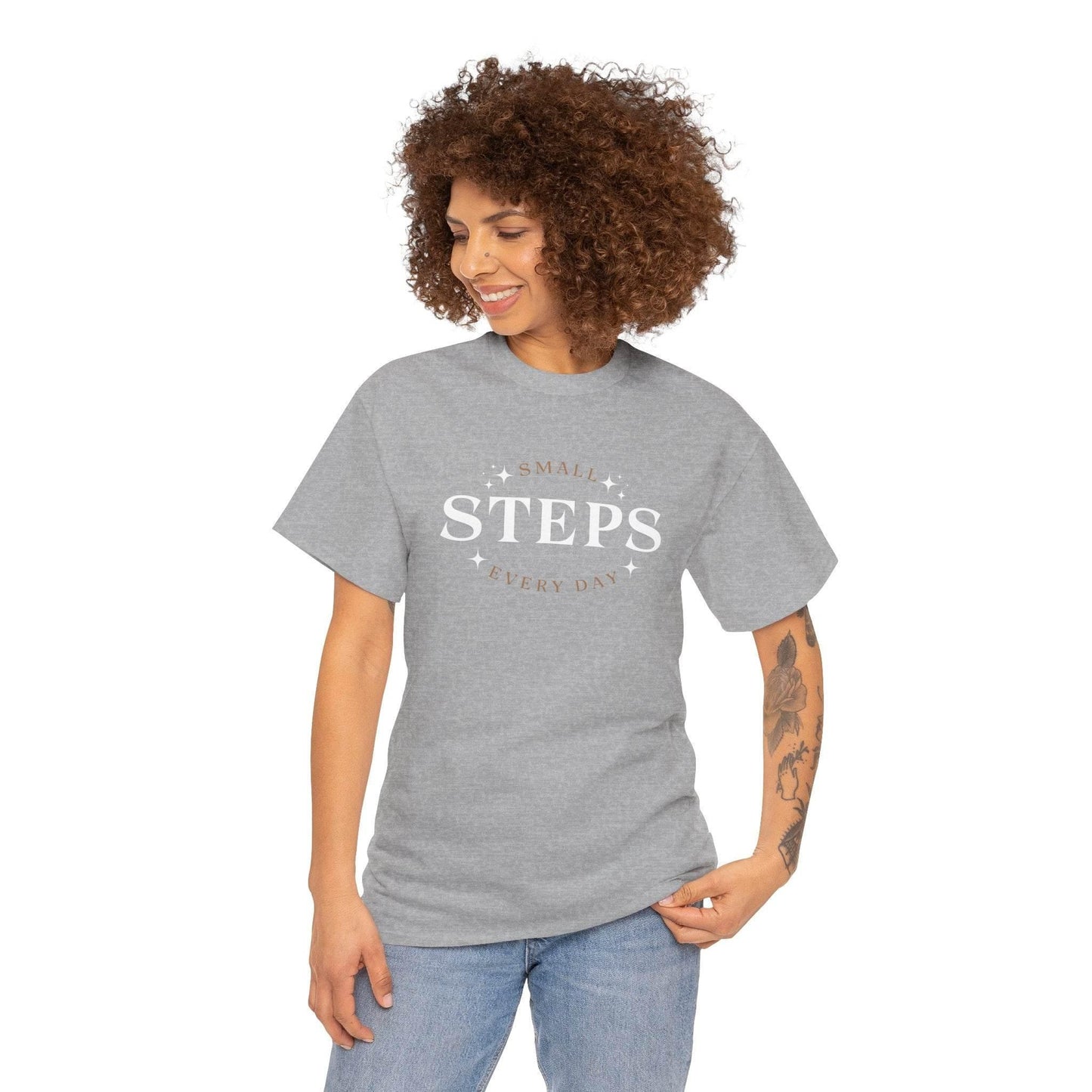 T-Shirt SMALL STEPS EVERY DAY - FitLife - WellnessOasis