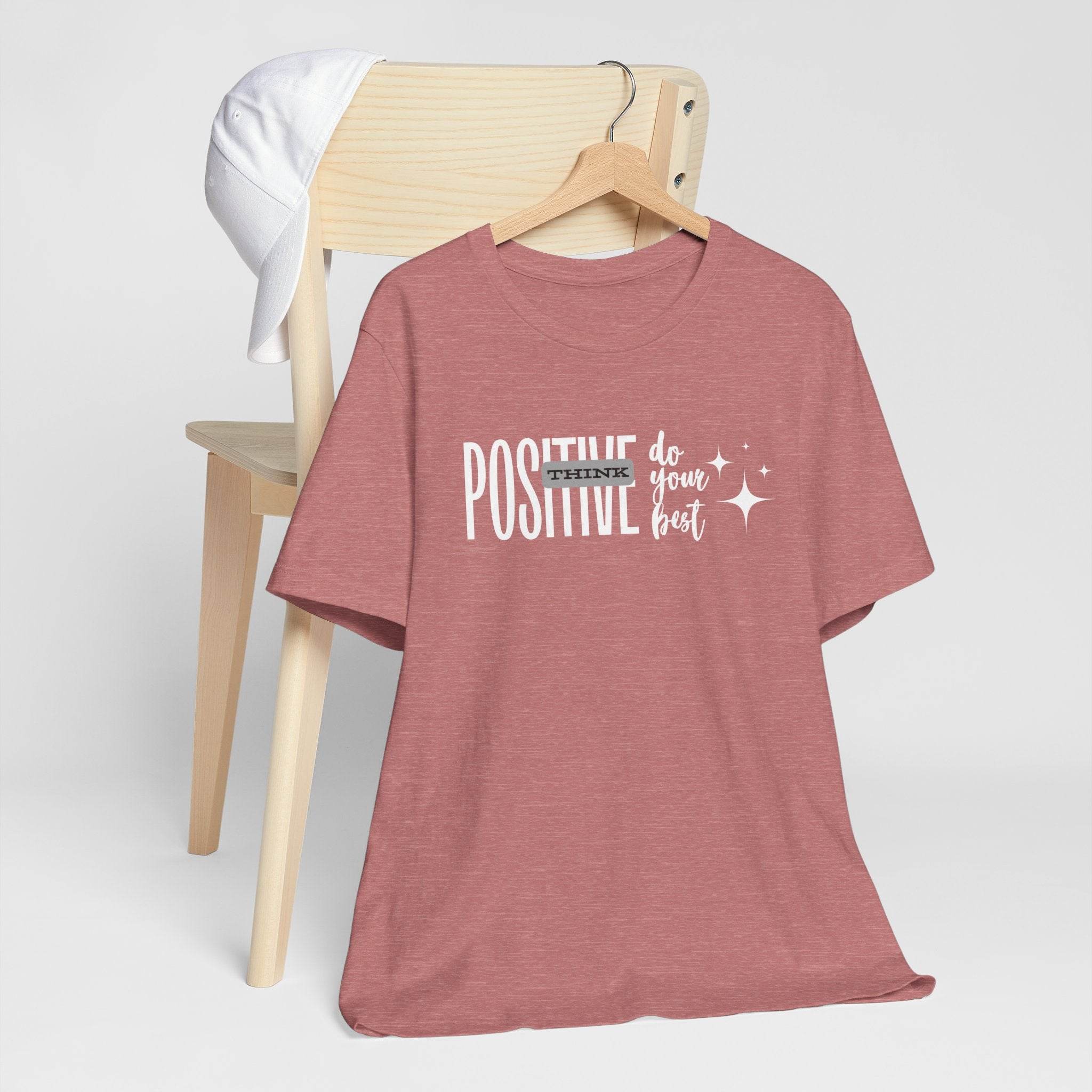 Think Positive Tee - FitLife - WellnessOasis