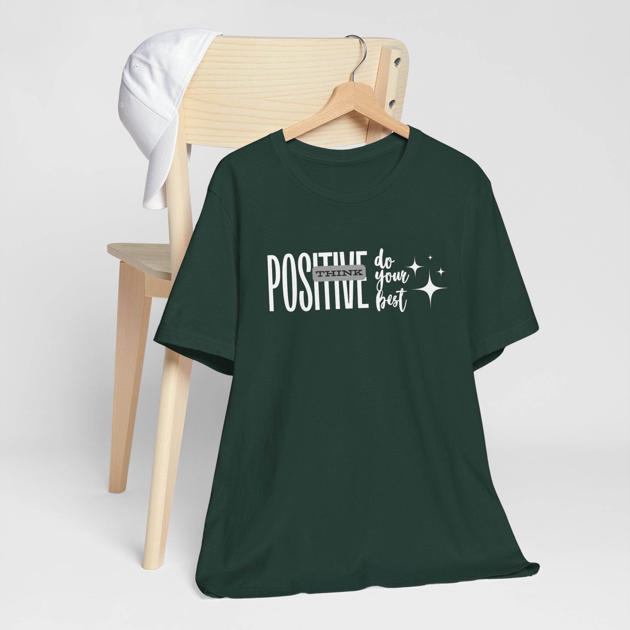 Think Positive Tee - FitLife - WellnessOasis