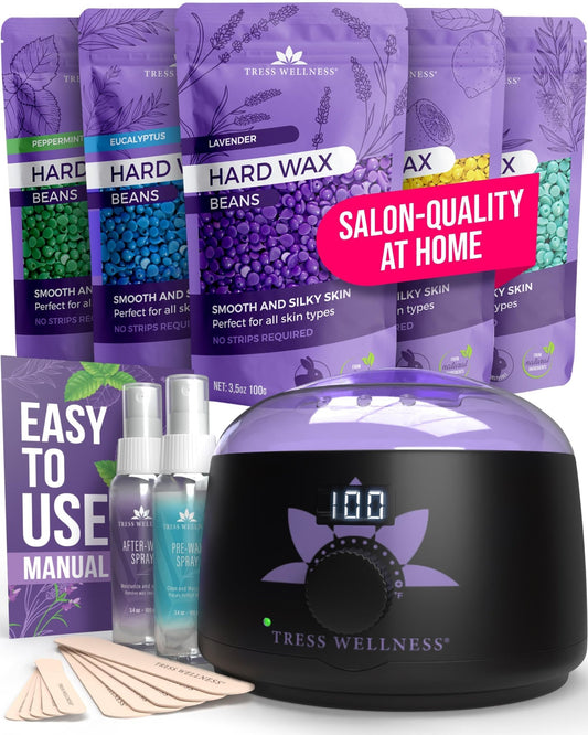 Tress Wellness Waxing Kit for Brazilian Wax - Easy to Use - FitLife - WellnessOasis