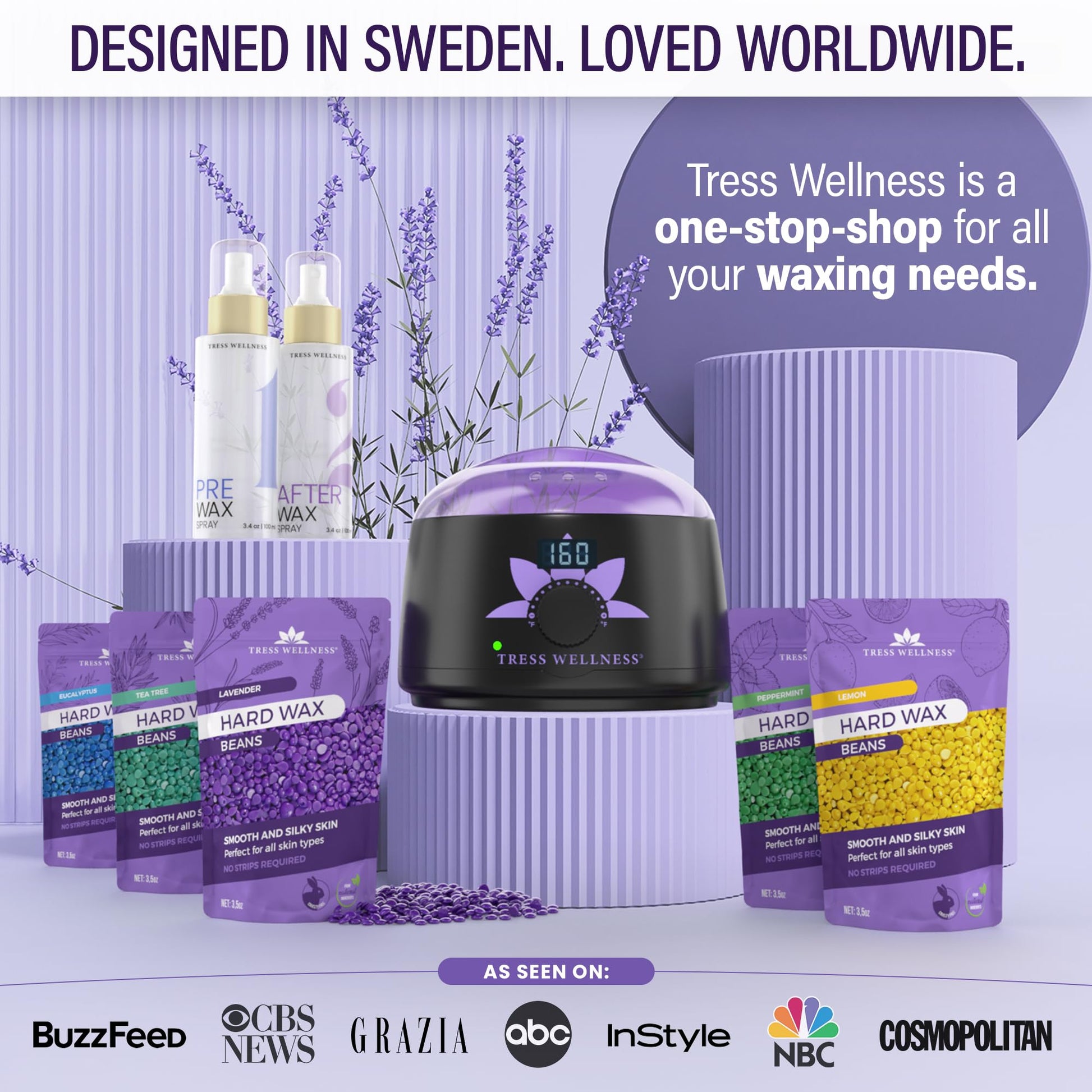 Tress Wellness Waxing Kit for Brazilian Wax - Easy to Use - FitLife - WellnessOasis