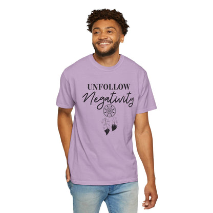 Unfollow Negativity T-Shirt – Positive Vibes Tee - FitLife - WellnessOasis