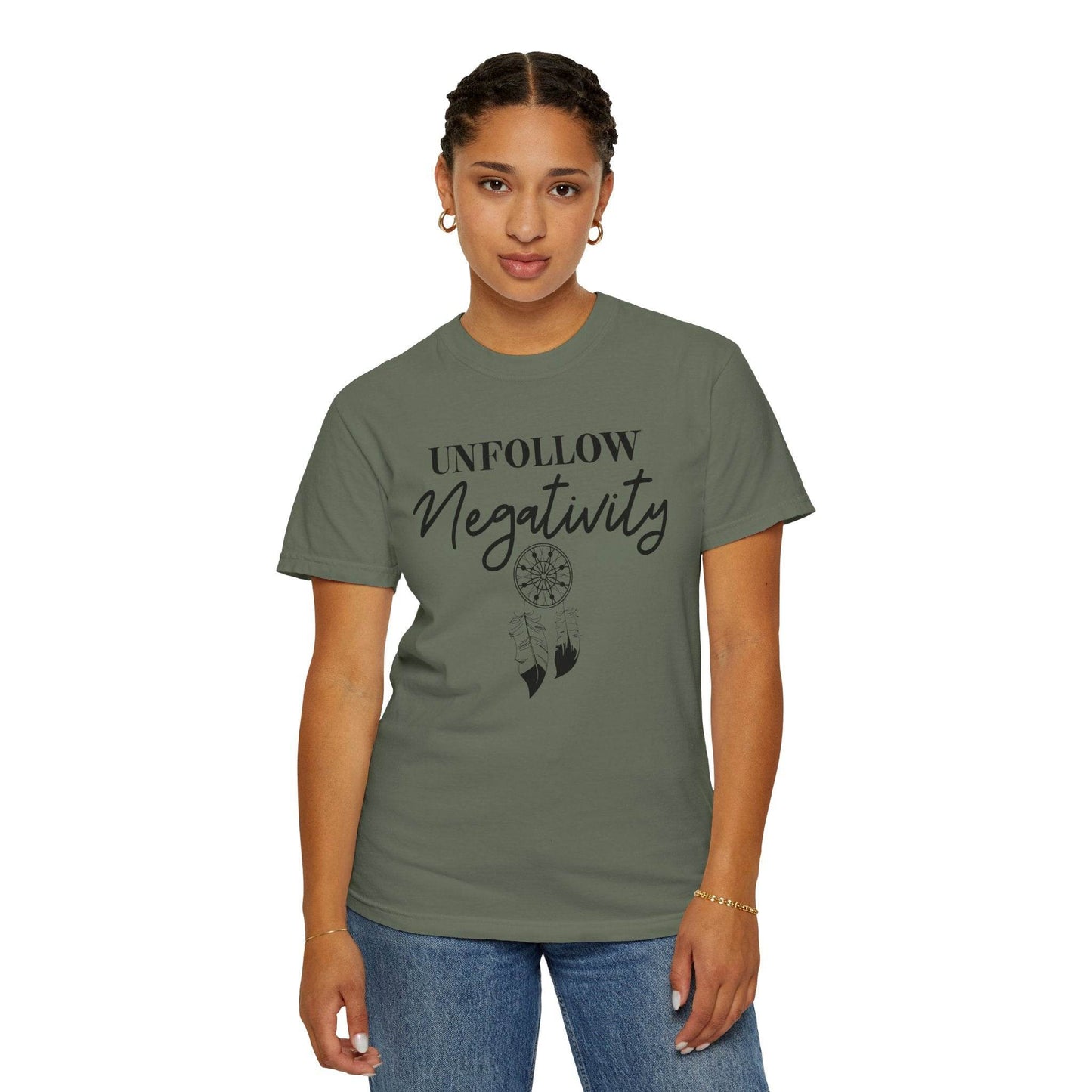 Unfollow Negativity T-Shirt – Positive Vibes Tee - FitLife - WellnessOasis
