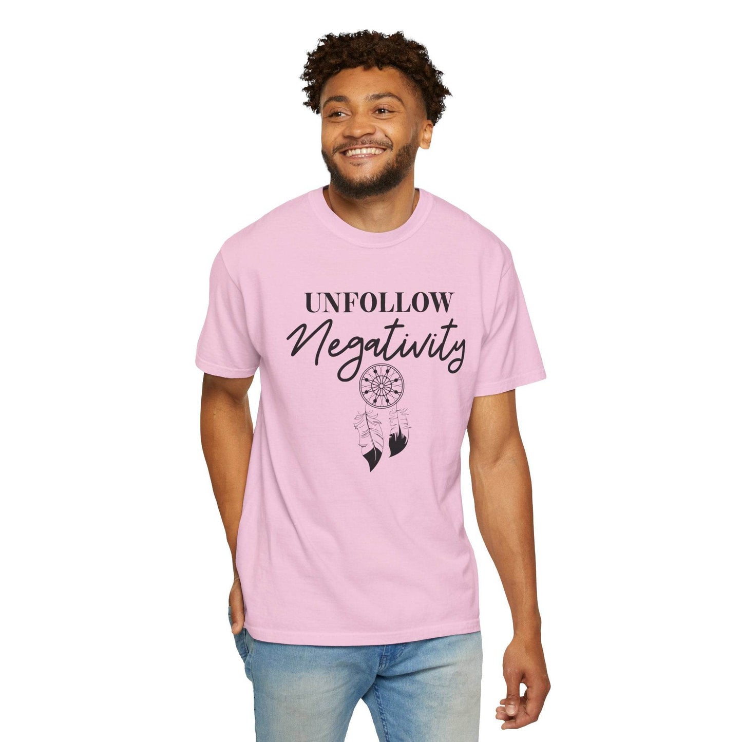 Unfollow Negativity T-Shirt – Positive Vibes Tee - FitLife - WellnessOasis