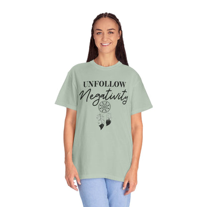 Unfollow Negativity T-Shirt – Positive Vibes Tee - FitLife - WellnessOasis