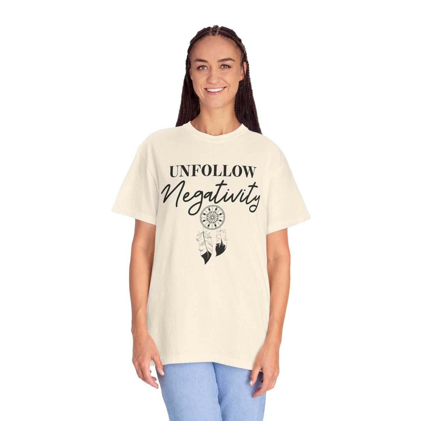 Unfollow Negativity T-Shirt – Positive Vibes Tee - FitLife - WellnessOasis