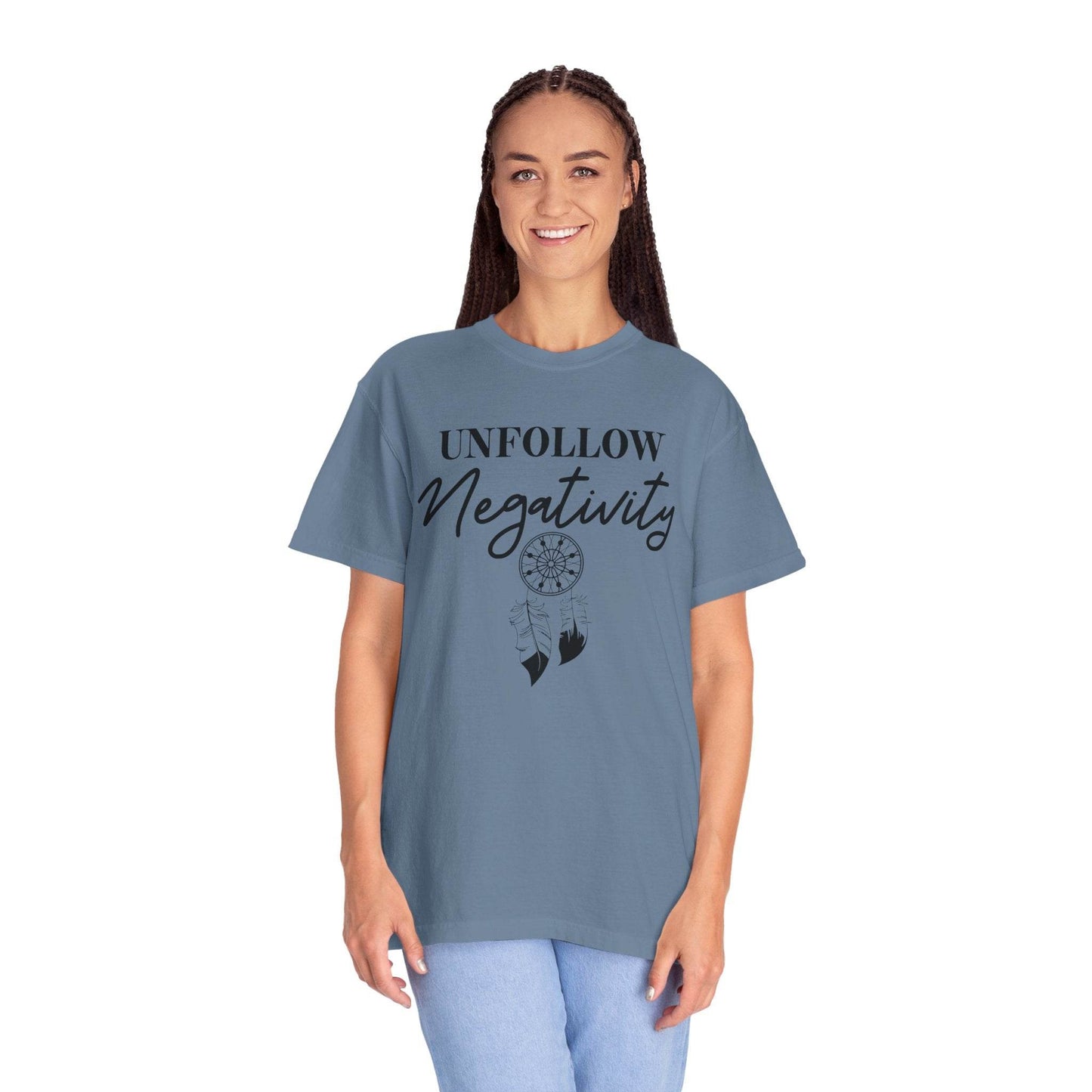 Unfollow Negativity T-Shirt – Positive Vibes Tee - FitLife - WellnessOasis