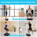 Vibration Plate Exercise Machine for Lymphatic Drainage Weight Loss,SoftGym Power Vibration Plate 300 - 400 Lbs Capacity Full Whole Body Workout Vibration Platform,Waver Vibration Plate for Home Fitness - FitLife - WellnessOasis