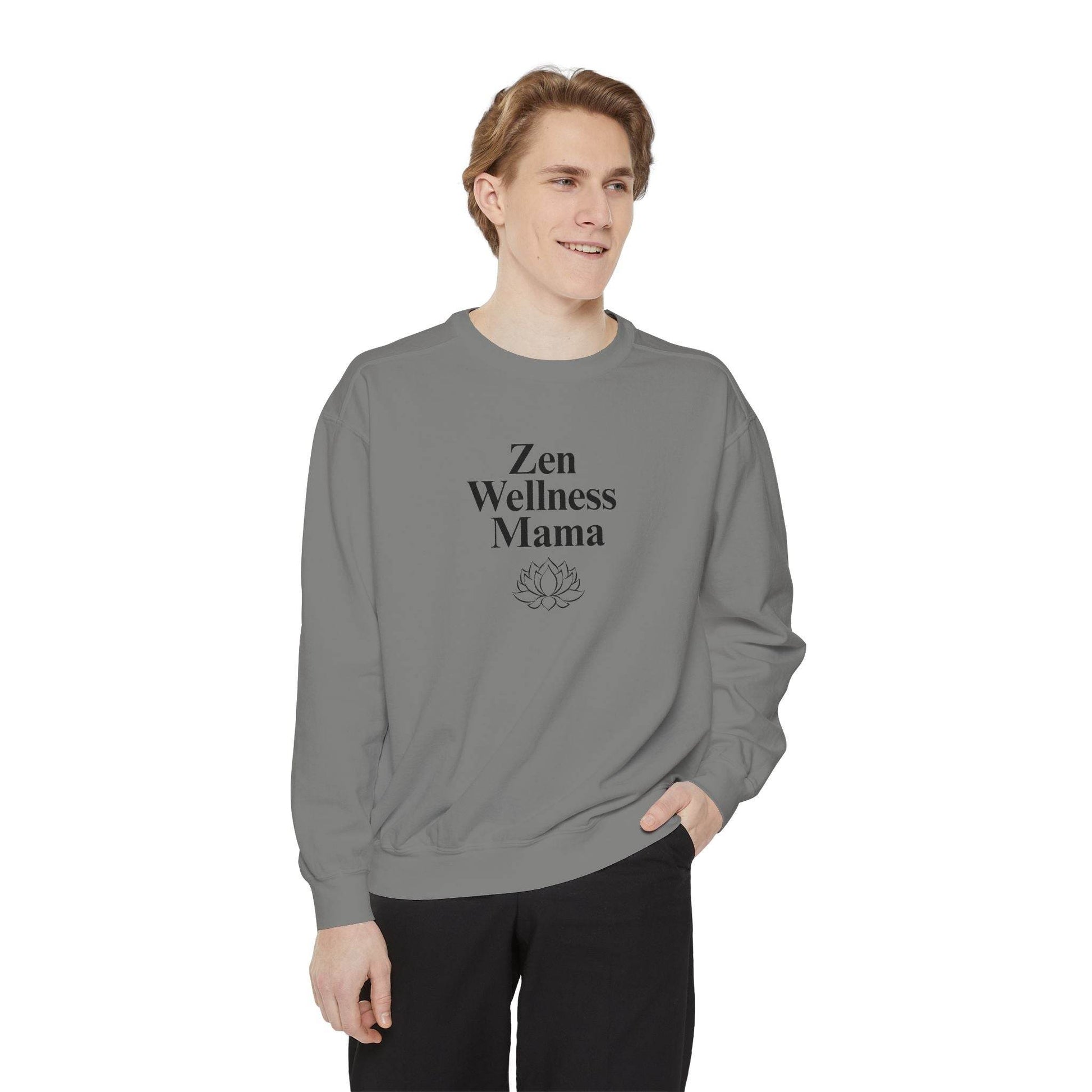 Zen Wellness Mama Sweatshirt – Mindful Mom Self - Care Pullover - FitLife - WellnessOasis