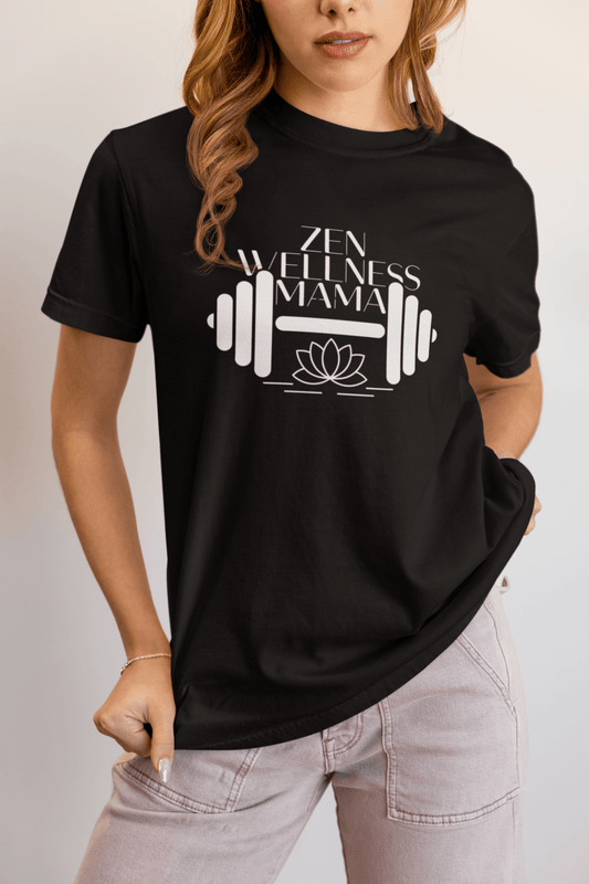 Zen Wellness Mama T-Shirt – Calm, Stylish Tee for Mindful Moms - FitLife - WellnessOasis
